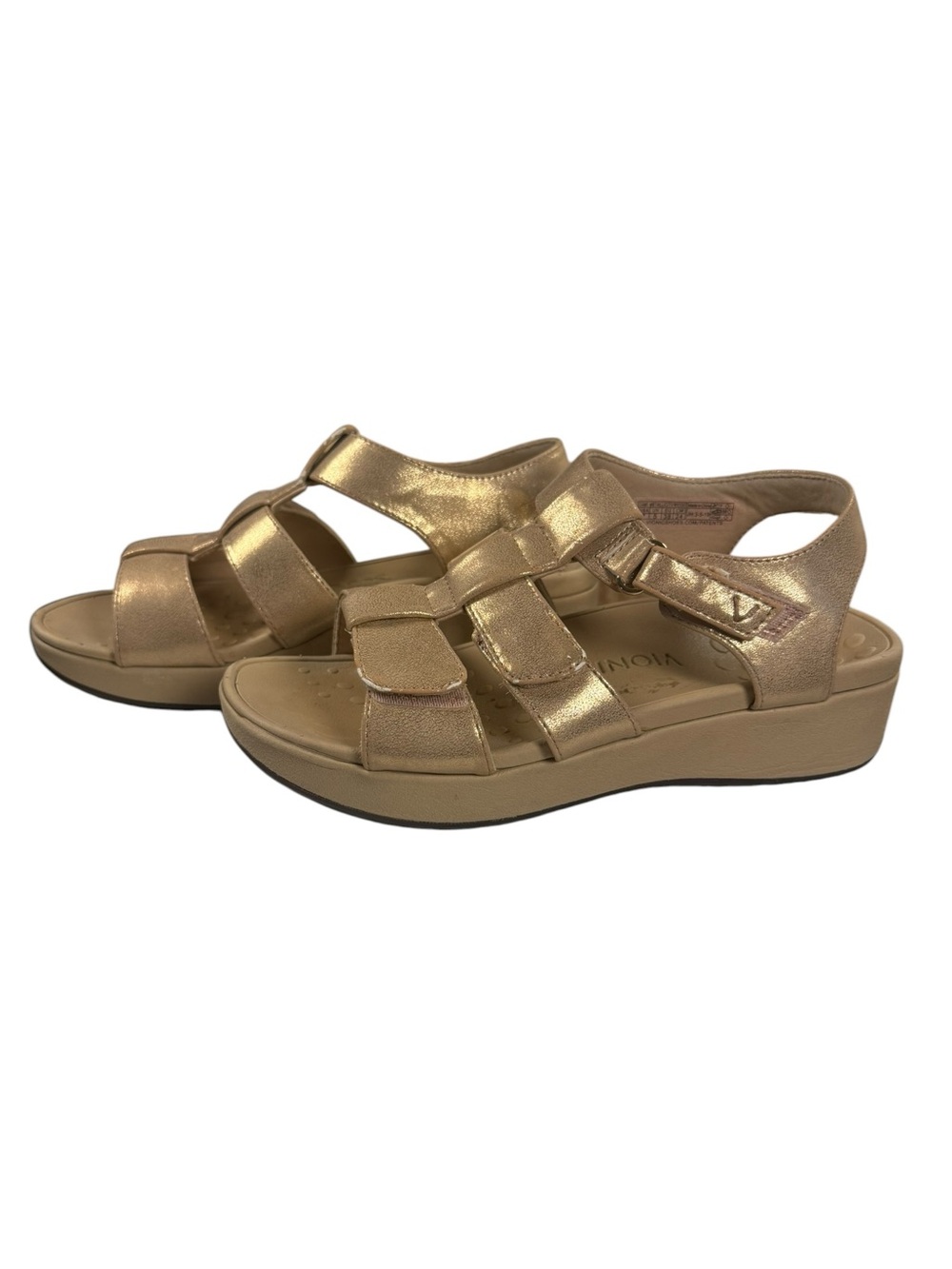 Vionic Tami Metallic Rose Gold Platform Wedge Sandal Size 7 - Picture 5 of 9